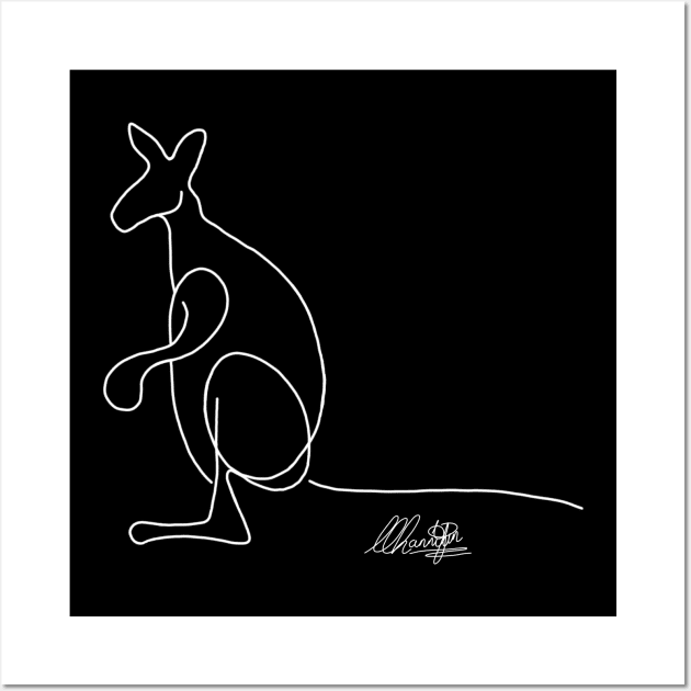 Wallaby Wall Art by Han's Effects